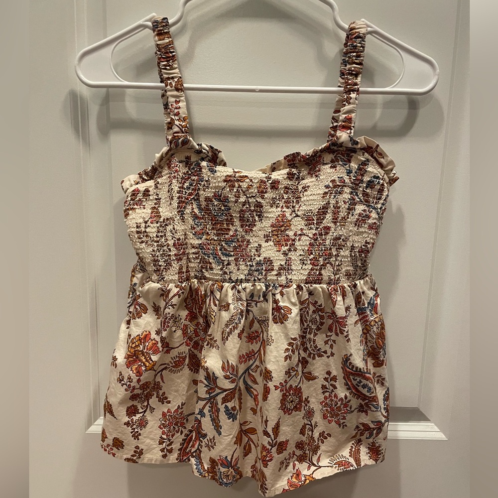 Old Navy Floral Smocked Top - Multicolor